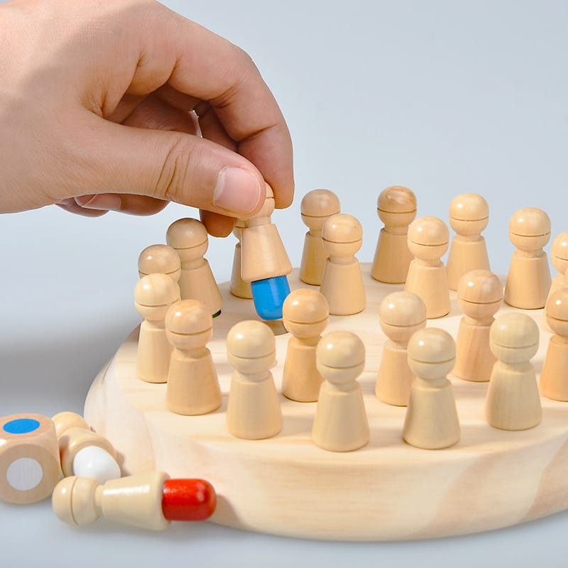 Houten Geheugenspel - KiddoChess 