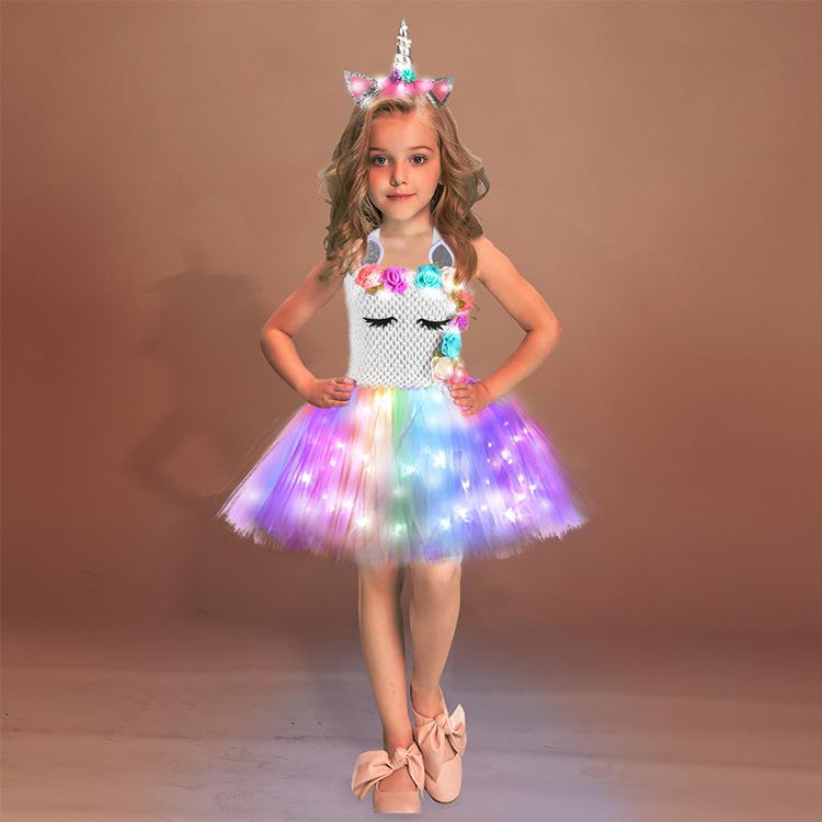 Costume licorne de noël pour filles