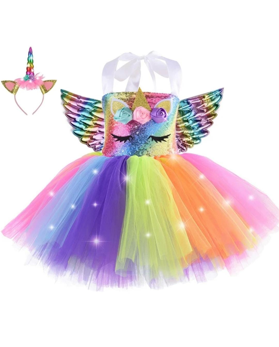 Costume licorne de noël pour filles